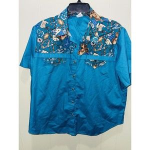 Vtg Malco Modes San Francisco Cowboy Western Shirt